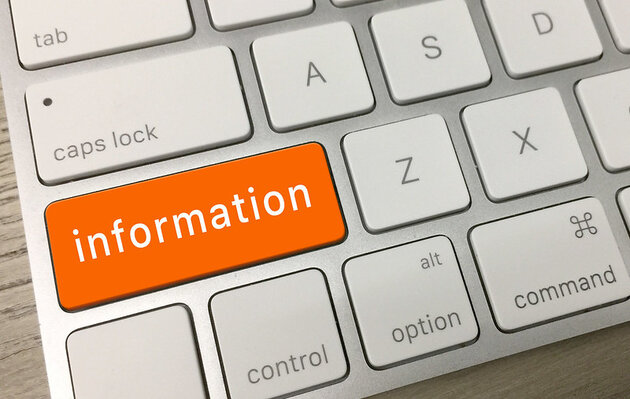 Tangentbord med informationsknapp